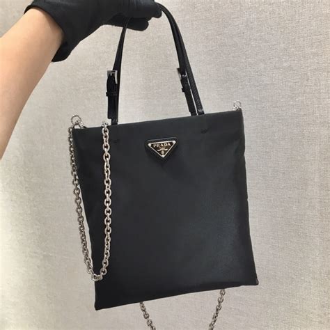 prada 1ba252|Prada 2Way Handbag 1Ba252 Black Nylon Leather Used No .